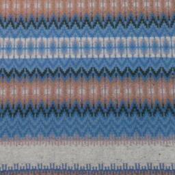 E637 Boundweave Rug, Peach & Blue Floor Or Wall Hanging, Zen Meditation Rug - thumbnail 3