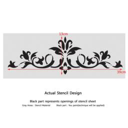 Wall Stencils Border Stencil Pattern 072 Reusable Template For Diy Wall Decor - thumbnail 3