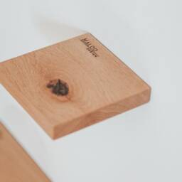 Minimalist Oak Plant Shelf Bohemian Hanging Wall Decor - thumbnail 4