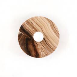 Chocolate Marble Minmalist Sconce Onyx Round Light Fixture Vanity Powder Room Bedside Stone Lamp - thumbnail 2