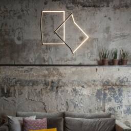 Modern Pendant Lamp, Led Ceiling Light, Minimalist Sculptural Geometric Hanging Light Fixture, Accent Unique Lamp