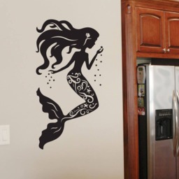 Mermaid Wall Decal Nursery Decor - Girl Home Beach Theme - thumbnail 2