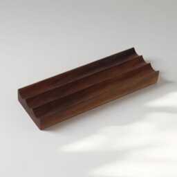 Walnut Pen Holder, Wood Rest & Set Gift - Desk Tidy Wooden Organizer - thumbnail 2