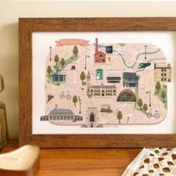 Sheffield Map, Illustrated Map Of Sheffield, Poster, Print, Wall Art, Illustration, Gift - thumbnail 3
