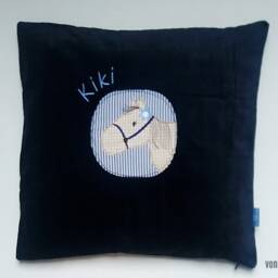 Velvet Cushioncase Dark Blue 50 X - thumbnail 2