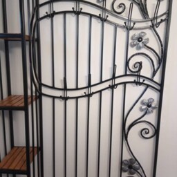 Free Standing Clothing Rack, Clothes Rack, Coat Metal, Shoe Storage, Hooks, Hallway Shelf, Hand Forged, Handmade, Large Wardrobe - thumbnail 2