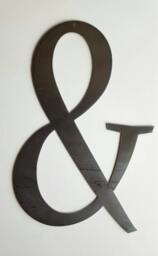 Ampersand Metal Wall Home Decor. For Or Office. Great Housewarming, Birthday Christmas Gift - thumbnail 2