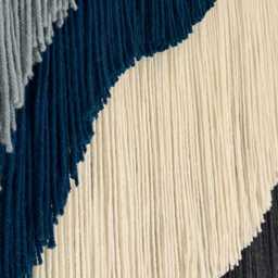 Large Wall Decor, Layered Macrame Art, Fabric Living Room Statement Piece, Boho Bedroom Hanging - thumbnail 2
