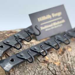 Horse Shoe Nail, Key/Hook Rack, Blacksmith Made - thumbnail 3