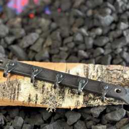 Horse Shoe Nail, Key/Hook Rack, Blacksmith Made - thumbnail 4