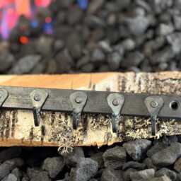 Horse Shoe Nail, Key/Hook Rack, Blacksmith Made - thumbnail 2
