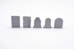Tombstones Miniature, Gothic Decor, Halloween Diorama Prop, Cemetary, Monument, Terrarium, Weathered Gravestone Figurines