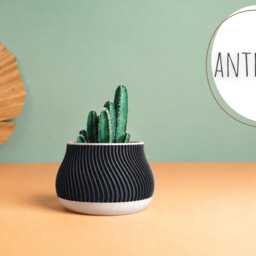 3D Printed Cactus, Succulent Planters, Interior Plant Pots, Mid Century Eco-Friendly Gift Idea For Home, Large Planter Pot - thumbnail 4
