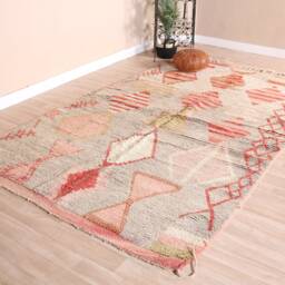 Vintage Boujaad Rug, Authentic Moroccan Rug 5x8 Ft - thumbnail 3
