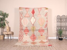 Vintage Boujaad Rug, Authentic Moroccan Rug 5x8 Ft - thumbnail 1