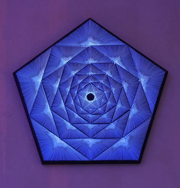String Art, String Art, String, Spaceship, Nail Sacred Geometry, Wall Art Home Decor, Mandala, Zen, 3D Spiritual Gift, Yoga - image 1
