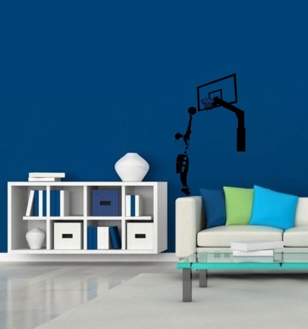 Wall Decals Basketball Player Sport Game Boy Room People Home Vinyl Decal Sticker Kids Nursery Baby Decor V109 - image 1