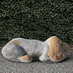 Garden Cocker Spaniel Sculpture Concrete Cement Animal Decoration Handmade Art Front Door Decor Lover Gift - thumbnail 4