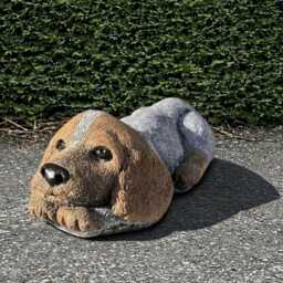 Garden Cocker Spaniel Sculpture Concrete Cement Animal Decoration Handmade Art Front Door Decor Lover Gift - thumbnail 2