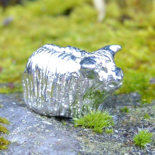 Highland Cow Figurine, Scottish Miniature, Highland, Handmade, Hand Crafted in Fine Pewter, By William Sturt - image 1