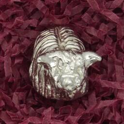 Highland Cow Figurine, Scottish Miniature, Highland, Handmade, Hand Crafted in Fine Pewter, By William Sturt - thumbnail 3