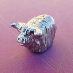Highland Cow Figurine, Scottish Miniature, Highland, Handmade, Hand Crafted in Fine Pewter, By William Sturt - thumbnail 2