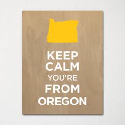 Keep Calm You're From Oregon - Any Location Available Fine Art Print Choice Of Color Purchase 3 & Receive 1 Free - thumbnail 2