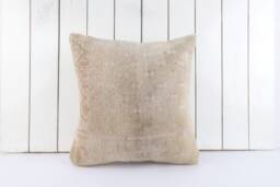 Handmade Wool Kilim Pillow Cover Farmhouse Bohemian Decor - 18x18 - thumbnail 1