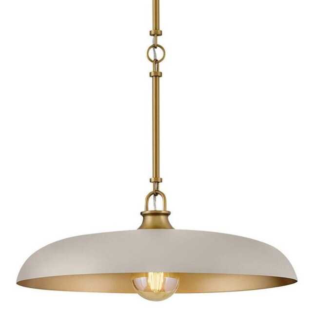 Hinkley Sadie Mid-Century Modern Lacquered Brass Pendant Light - 18 - image 1