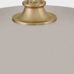 Hinkley Sadie Mid-Century Modern Lacquered Brass Pendant Light - 18 - thumbnail 4