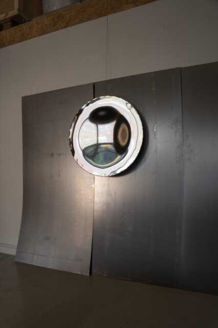 Concave Mirror Modern Sculptural Art Decor, Wall Art, Reflective Sculpture, Mirror Round Mirror, Metal - image 1