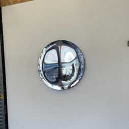 Concave Mirror Modern Sculptural Art Decor, Wall Art, Reflective Sculpture, Mirror Round Mirror, Metal - thumbnail 2