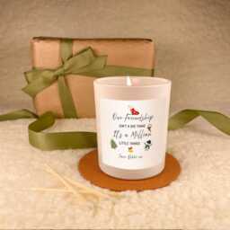 Personalised Friendship Christmas Candle Gift Set, Bestie Friend Keepsake, Scented Soy Wax, Festival Gift - thumbnail 3