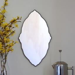 Oval Scalloped Mirror Handmade Wall Ornate Organic Miroir - thumbnail 3