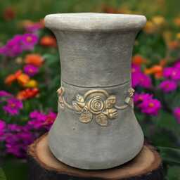 Outdoor Plinth Statue Concrete Column Sculpture Stone Pedestal Decoration Handmade Stand Art Plinth Lover Gift Yard - thumbnail 3