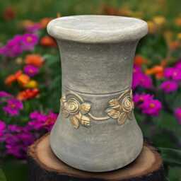 Outdoor Plinth Statue Concrete Column Sculpture Stone Pedestal Decoration Handmade Stand Art Plinth Lover Gift Yard - thumbnail 1