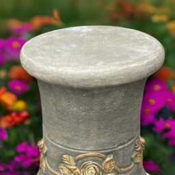 Outdoor Plinth Statue Concrete Column Sculpture Stone Pedestal Decoration Handmade Stand Art Plinth Lover Gift Yard - thumbnail 4