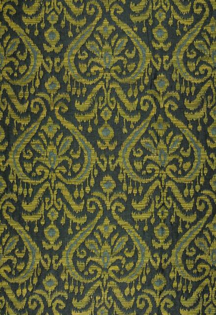 Maroc Linen Damask in Viridian - This Listing Is For One Pillow