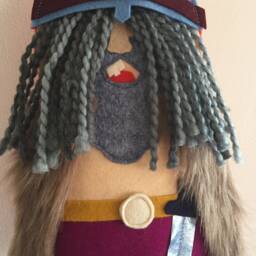 Handmade Barbarian Christmas Tree Topper Unusual Holiday Decor - thumbnail 3
