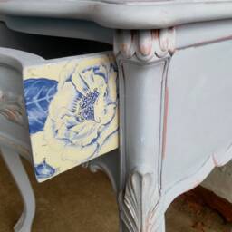 Available For Painting To Order - New Hand Carved Solid Mahogany Reproduction French Bedside Cabinet - thumbnail 2
