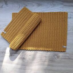 Handmade Doormat Crocheted From 100% Washable Recycled Cotton - thumbnail 2