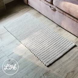 Handmade Doormat Crocheted From 100% Washable Recycled Cotton - thumbnail 3