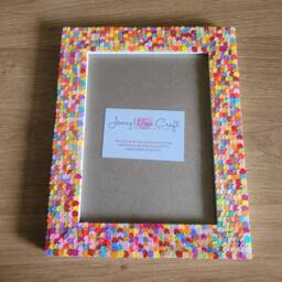 Colourful Floral Sequin Photo Frame 6 X 8 Inches - thumbnail 3