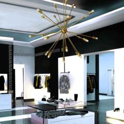 Sputnik - Elegant Sputnik Chandelier With 24 Arms Mid-Century Modern Lighting Option - thumbnail 3