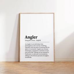 Angler Poster Print - Set Of 3 Fisherman Prints - Fishing Gifts For Men Watercolour Father & Son Fish Wall Art Artwork - thumbnail 3