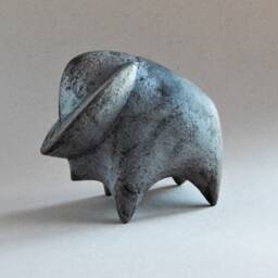 "Ceramic Sculpture ""Buffalo" - thumbnail 3