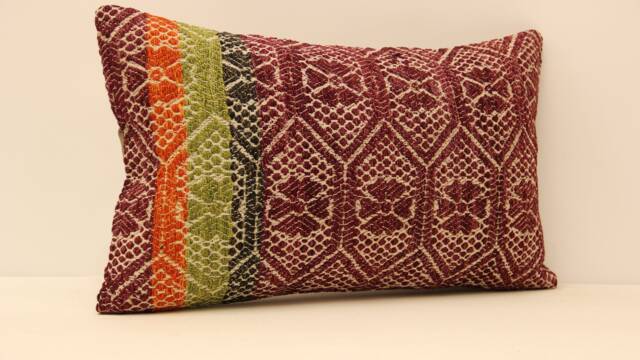 Textile Pillow Cover Case 12x20 Home Cushion Decorative Geomatric Throw Pillows Rustic Couch Designer Boho Covers Livingroom Koef-191 - image 1
