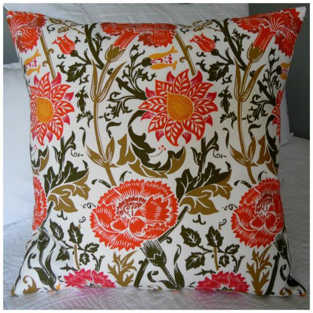 Floral.pillow Cover.slip Cover.spring.home Decor.greens.olive.yellow Gold.russet.muted Orange.country Decor.pillow Covers.slip Covers.fall - image 1