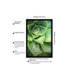 A2 Picture Frame in White - Engineered Wood With Polished Plexiglass Horizontal & Vertical Formats For Wall 42x59.4 cm Poster Fame - thumbnail 1