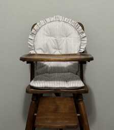 Custom Highchair Cushion, Made To Fit Vintage Wooden Highchairs - thumbnail 1